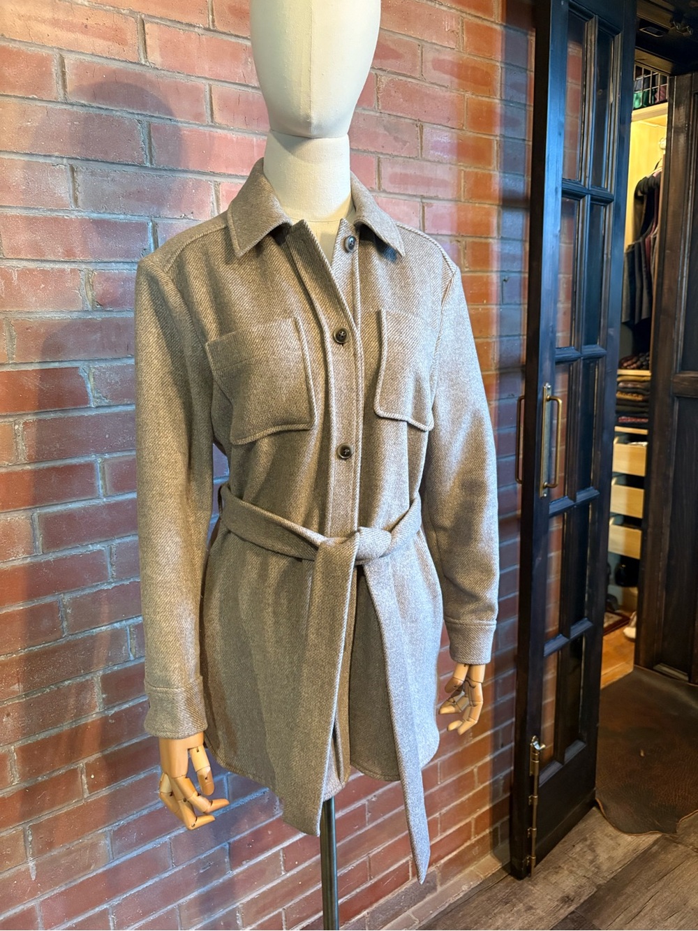 RW&CO Women’s Wool Belted Shacket XS